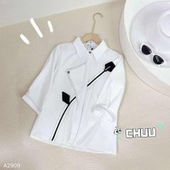 Áo Sơ Mi Hoa Xéo A2909
