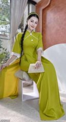 Áo Dài Hoa Giọt Sương AD9001.2822 (áo lẻ)