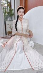 Áo Dài 4T Trân Châu Bi AD2882 (áo lẻ)