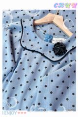 Áo Dài Cotton Bibo+PK AD9002.2879 (áo lẻ)