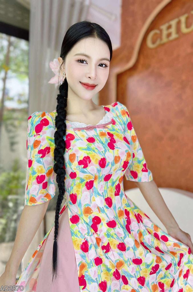 Áo Dài Xứ Sở Thần Tiên AD2870 (áo lẻ)