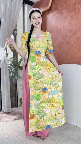 Áo Dài Xứ Sở Thần Tiên AD9002.2870 (áo lẻ)