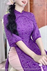 Áo Dài Hoa Sương Rồng AD2902 (áo lẻ)