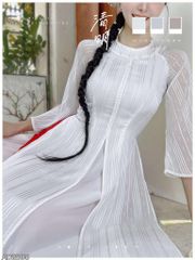 Áo Dài 4 Tà Cổ Donut AD9003.2895 (áo lẻ)