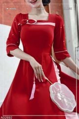 Áo Dài Sương Rồng Hạt Tròn AD2892 (áo lẻ)