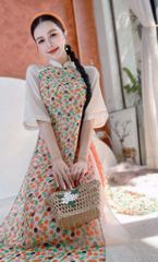 Áo Dài Ngọc Nối 4T AD1572 (áo lẻ)