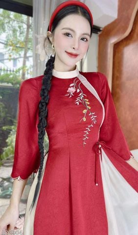 Áo Dài 2T+ Đồi Hoa Bay+PK AD2904 (áo lẻ)