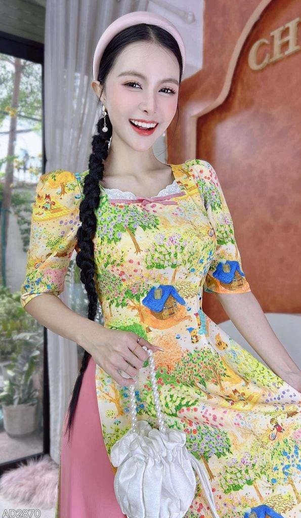 Áo Dài Xứ Sở Thần Tiên AD2870 (áo lẻ)