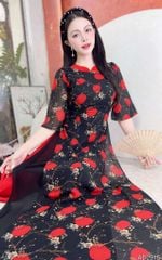 Áo Dài 4T Cà Na AD2915 (áo lẻ)