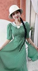 Áo Dài Ô Nhí Hoa Trà+PK AD1520 (áo lẻ)