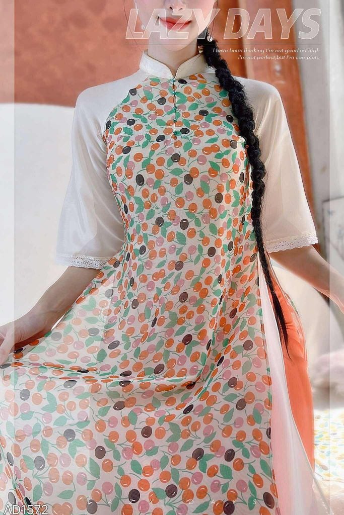 Áo Dài Ngọc Nối 4T AD1572 (áo lẻ)