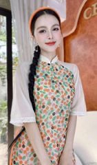 Áo Dài Ngọc Nối 4T AD1572 (áo lẻ)