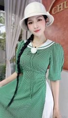 Áo Dài Ô Nhí Hoa Trà+PK AD1520 (áo lẻ)