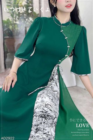 Áo Dài 2T+ Phong Đình+PK AD2922 (áo lẻ)