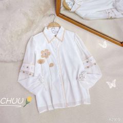 Áo Sơ Mi Tơ Hải Đường A2919