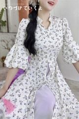 Áo Dài 3 Tà Đèn Hội An AD2885 (áo lẻ)