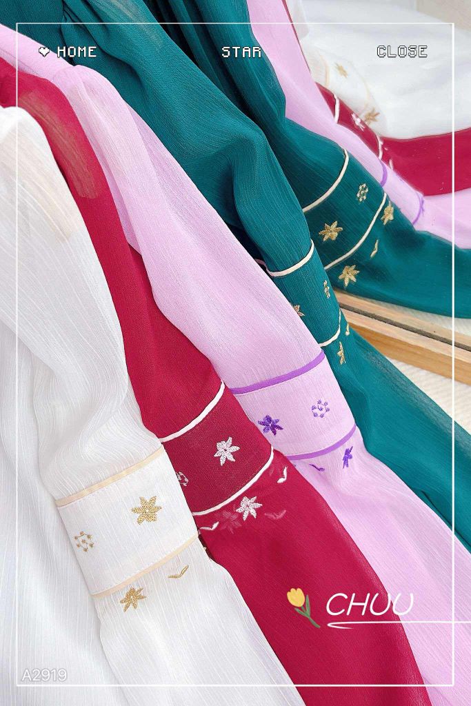 Áo Sơ Mi Tơ Hải Đường A2919