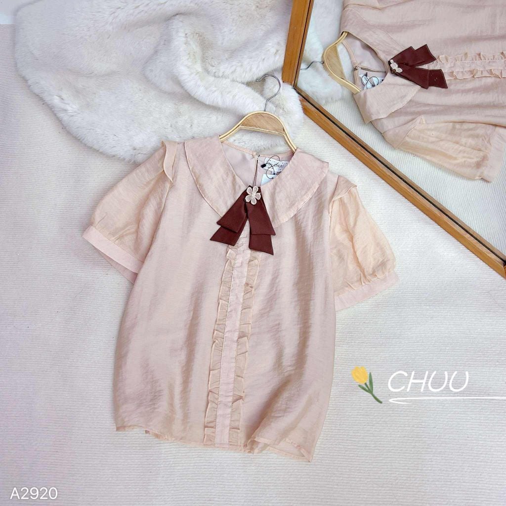 Áo Sơ Mi Bèo Hoa Thiên Lý+PK A2920