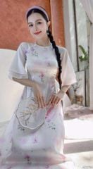 Áo Dài Bướm Đổi Màu AD9002.2738 (áo lẻ)