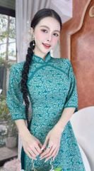 Áo Dài Hoa Sương Rồng AD2902 (áo lẻ)