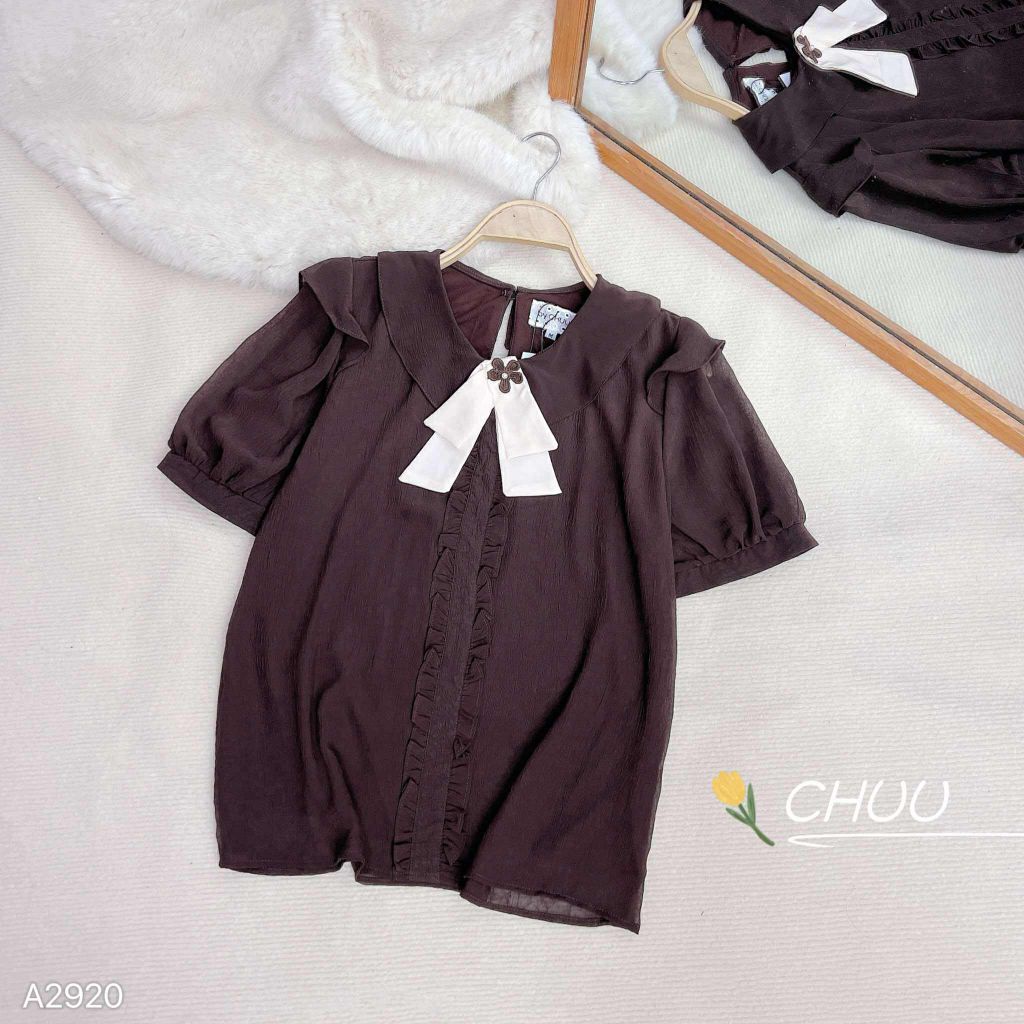 Áo Sơ Mi Bèo Hoa Thiên Lý+PK A2920