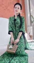 Áo Dài Bách Hoa+PK AD2906 (áo lẻ)