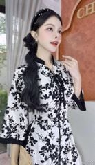 Áo Dài Bách Hoa+PK AD2906 (áo lẻ)