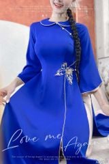 Áo Dài Eo Bướm Vũ AD9001.2791 (áo lẻ)