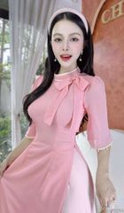 Áo Dài 4 Tà Tơ Quả Quất AD2914 (Áo lẻ)