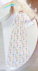 Áo Dài Thú Cổ Tít AD1564 (áo lẻ)