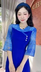 Áo Dài Hạt Sương Mai AD2919 (áo lẻ)