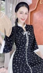 Áo Dài Bách Hoa+PK AD2906 (áo lẻ)