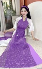 Áo Dài 4T Hoa Dạ Nguyệt AD2924 (áo lẻ)