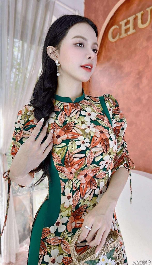 Áo Dài Tay Rút Mận Mận+PK AD2916 (áo lẻ)