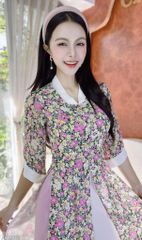 Áo Dài 4 Tà 5 Tầng Mây Bay AD9003.2917 (áo lẻ)