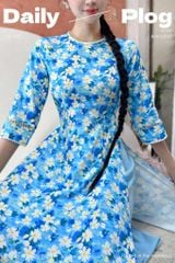 Áo Dài Lụa Bi Tuyết AD2923 (áo lẻ)