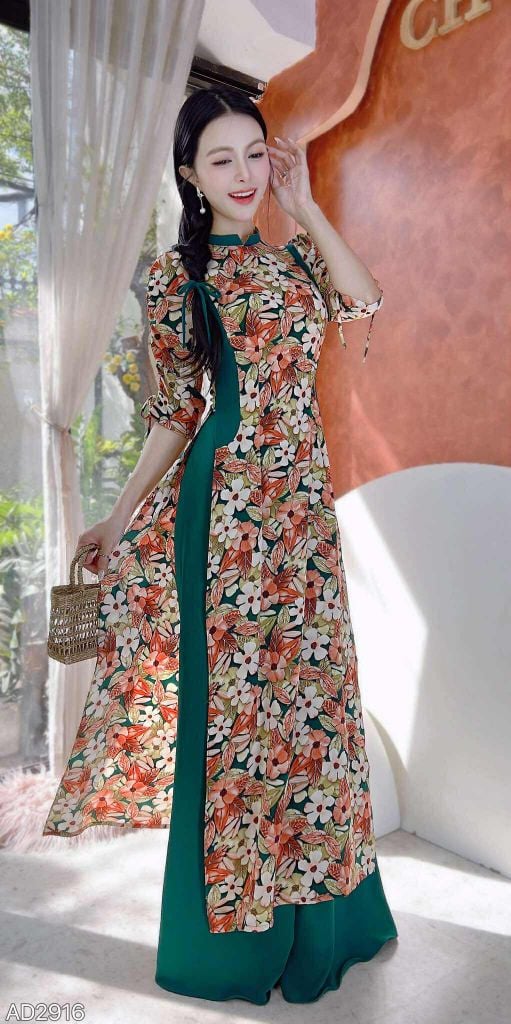 Áo Dài Tay Rút Mận Mận+PK AD2916 (áo lẻ)