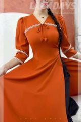 Áo Dài Mai Chim Công+PK AD2920 (áo lẻ)