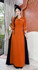 Áo Dài Mai Chim Công+PK AD2920 (áo lẻ)