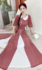 Áo Dài 4T Bi Bánh Gạo AD2921 (áo lẻ)