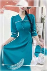 Áo Dài Mai Chim Công+PK AD2920 (áo lẻ)