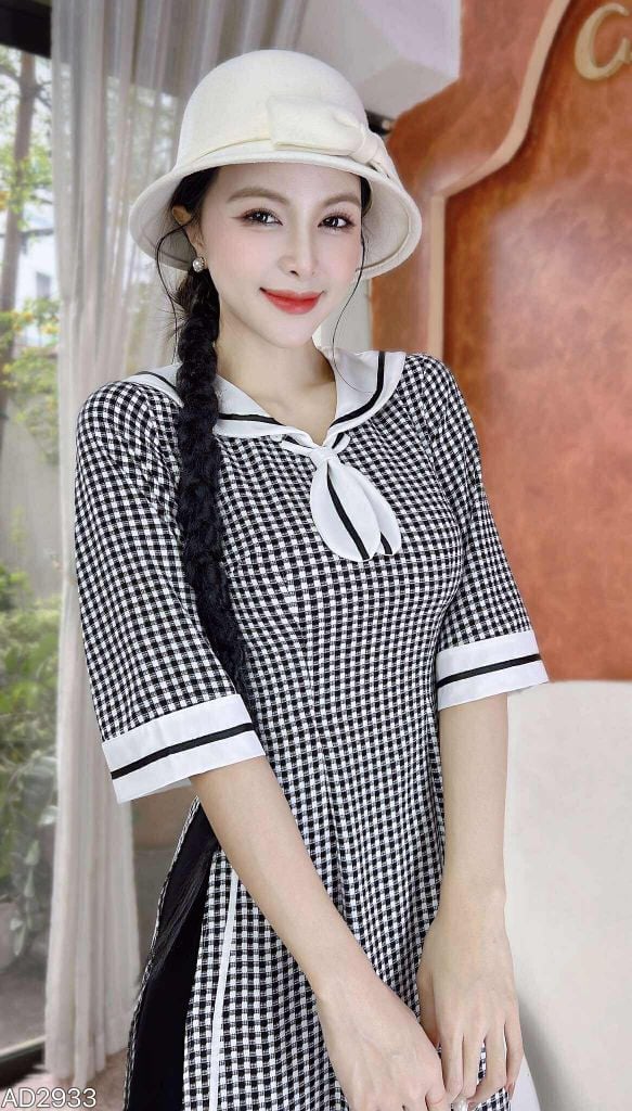 Áo Dài Hải Quân AD2933 (áo lẻ)