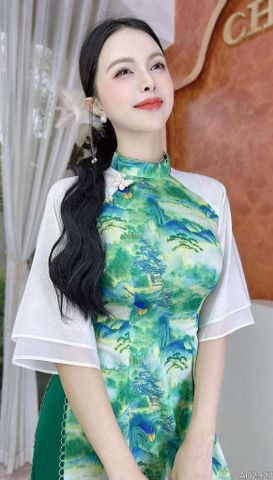 Áo Dài Đường Qua Núi AD2927 (áo lẻ)