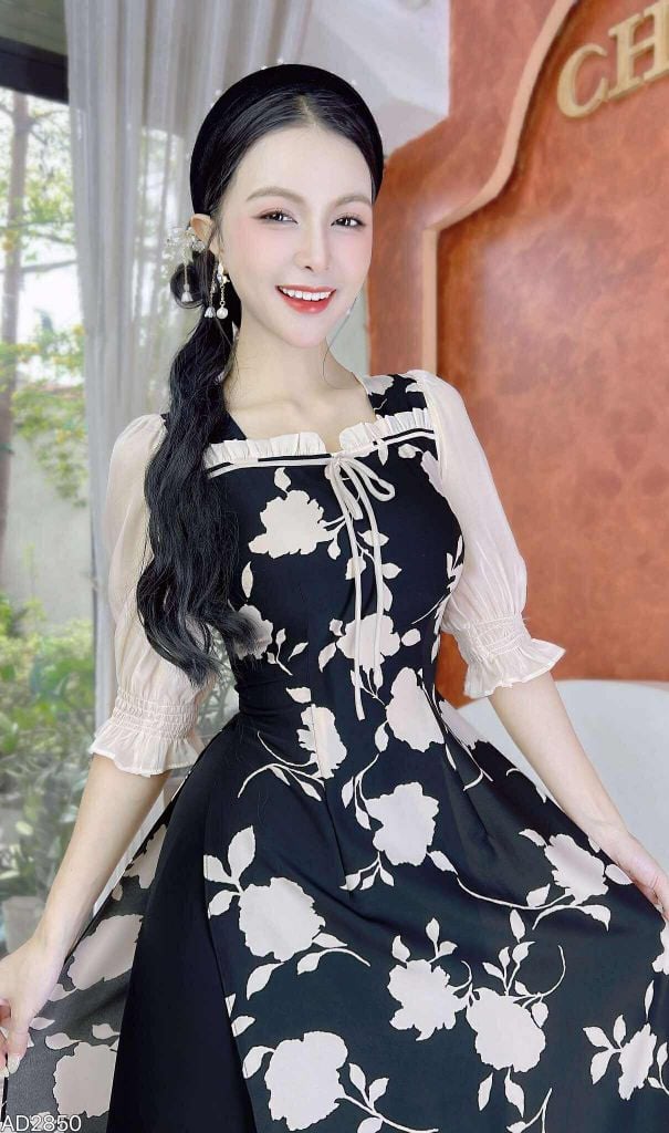 Áo Dài Đình Cổ Tích AD9002.2850 (áo lẻ)