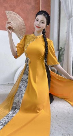 Áo Dài 2T+ Phong Đình+PK AD2922 (áo lẻ)