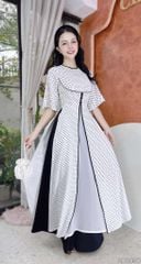 Áo Dài 3 Tà Ly Trà Sữa AD2950 (áo lẻ)