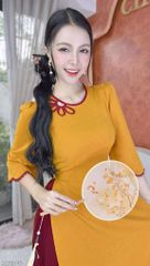 Áo Dài Mặt Trời Bé Con AD9001.2946 (áo lẻ)