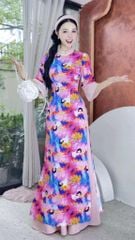 Áo Dài Vòng Nguyệt Quế AD2837 (áo lẻ)