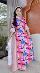 Áo Dài Vòng Nguyệt Quế AD2837 (áo lẻ)