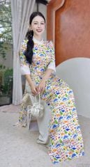 Áo Dài Vòng Nguyệt Quế AD2837 (áo lẻ)